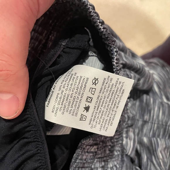 Nike Women’s One Dri-Fit Mid-Rise 3” Navy Blue Brief Lined Shorts Sz S NWT - Picture 7 of 7